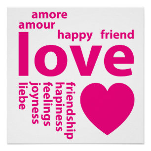 Liefdevolle woorden perfect poster