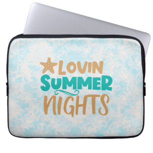 Liefdevolle zomeravonden: warme avonden magie omar laptop sleeve