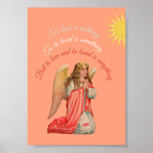 "Liefhebben en bemind worden is alles". Poster