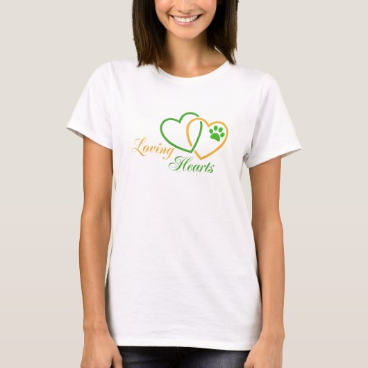liefhebbend hart t-shirt (Voorkant)