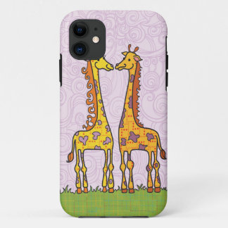 liefhebbende lange halzen iPhone 11 hoesje