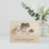 liefhebbende moeder en kinderen feestdagenkaart (Staand voorkant)