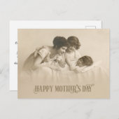 liefhebbende moeder en kinderen feestdagenkaart (Voorkant / Achterkant)