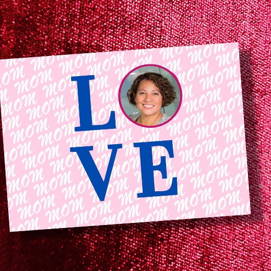 Liefhebbende moeder moderne chique aangepaste foto kaart