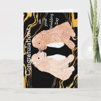 Liefhebbende Puppies Gefeliciteerd met je trouwdag Kaart