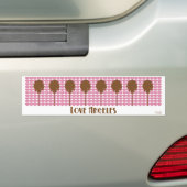 liefhebber bumpersticker (Op auto)