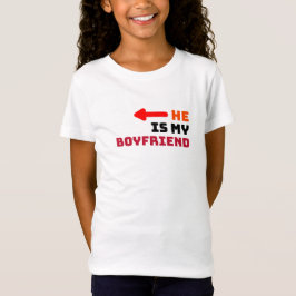 Liefhebber, hij is mijn vriend t-shirt