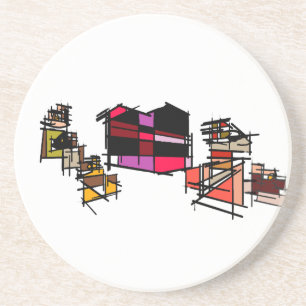 Liefhebber Hond en Puppies moederdag Zandsteen Onderzetter