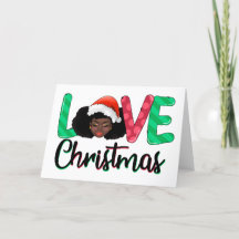 Liefhebber van Christmas Afro Kaart