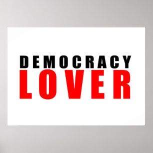 liefhebber van democratie poster