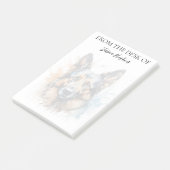 Liefhebber van Duitse Herders Monogram Honden Post-it® Notes (Schuin)