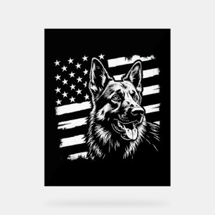 Liefhebber van Duitse Herdershond USA Amerikaanse Acryl Bord