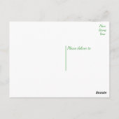 Liefhebber van groene en witte bloemen Bedankt Dai Briefkaart (Achterkant)