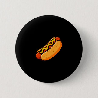 Liefhebber van hotdogbroodje zak worst worst fastf ronde button 5,7 cm