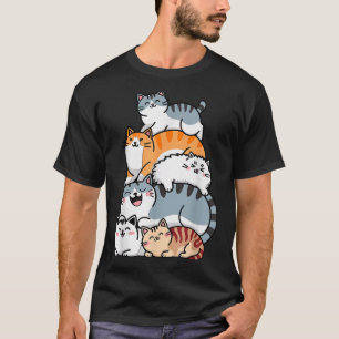 Liefhebber van katten Grappige Malle Kattenliefheb T-shirt