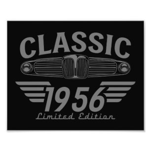 Liefhebber van Oldtimers 1956 Gemaakt in 1956 70e Foto Afdruk