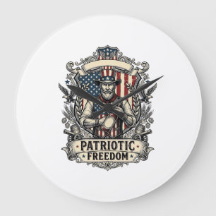 Liefhebber van patriottische hete saus grote klok