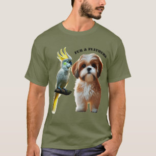 Liefhebber van Shih Tzu Dog en Cockatoo Bird URM T-shirt