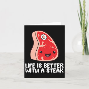 Liefhebber van steak BBQ-grillvlees Leven is beter Kaart