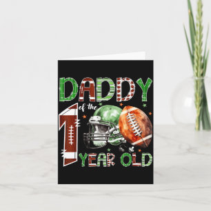Liefhebber van voetbal papa 1 jaar oud kaart