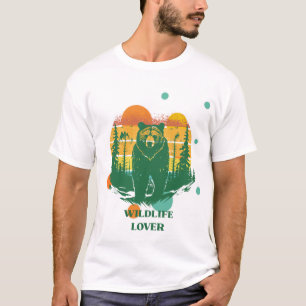 Liefhebber van Wilde Dieren Kleurrijk Design  T-shirt