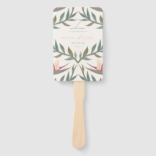 Liefhebbers in het Paradijs Handwaaier (Voorkant)