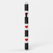 Liefhebbers Initialen Rode Hart Checkerboard Case-Mate iPhone Case (Achterkant/rechts)