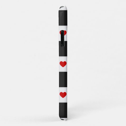 Liefhebbers Initialen Rode Hart Checkerboard Case-Mate iPhone Case (Achterkant/rechts)