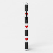 Liefhebbers Initialen Rode Hart Checkerboard Case-Mate iPhone Case (Achterkant/links)