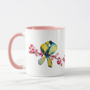 Liefhebbers op Cherry Blossom Mok