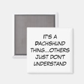 Liefhebbers van Chicagoland Dachshund Magneet (Voorkant / Achterkant)