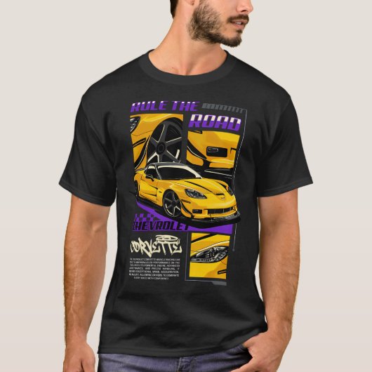 Liefhebbers van Corvette C6 T-shirt (Voorkant)