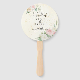 Liefhebbers van het Pink and White Rose Dusky Bloo Handwaaier