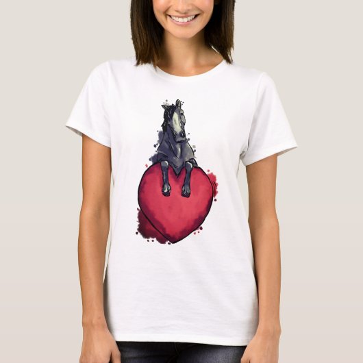 Liefhebbers van paarden t-shirt (Voorkant)