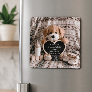 Liefhebbers van pluizige puppyhonden zwangerschaps magneet