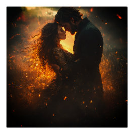 Liefhebbers van romantiek in het Storm Perfect Poster