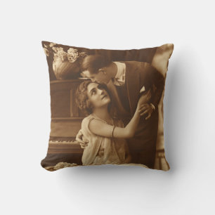 Liefhebbers van vintage, romantische muziek liefhe kussen