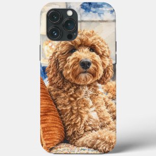 Liefhebbers van waterkleur Doodle iPhone 13 Pro Max Hoesje