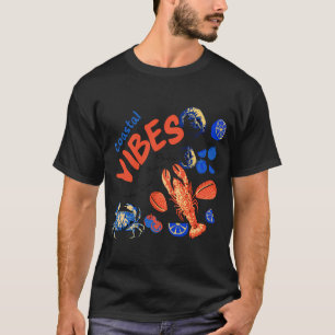 Liefhebbers van Zeevruchten Kreeft Krab T-shirt
