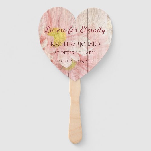 Liefhebbers voor Eternity Wedding Handwaaier (Voorkant)