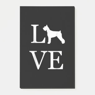 liefhebreus schnauzer silhouette hondenliefhebber post-it® notes