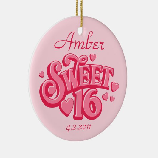 Liefje 16 Persoonlijke versiering Keramisch Ornament (Rechts)