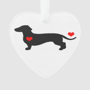 Liefje Dachshund Heart Ornament