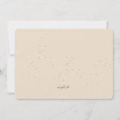 Liefje Foto geboorteaankondiging Kaart (Achterkant)