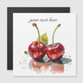 Liefje Kersen in Waterverf, op maat (Voorkant / Achterkant)