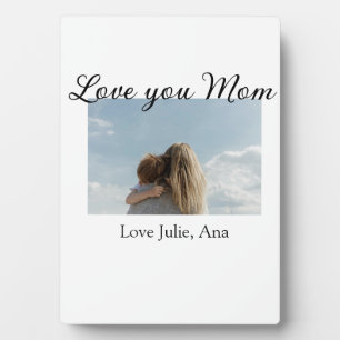 liefje mama moedersdag foto naam eenvoudig fotoplaat