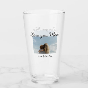 liefje mama moedersdag foto naam eenvoudig glas