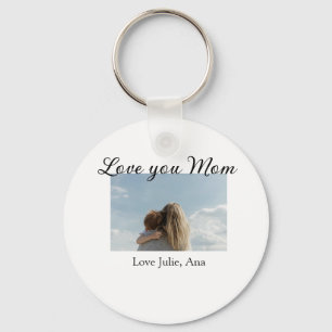 liefje mama moedersdag foto naam eenvoudig sleutelhanger