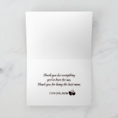 "Liefje Moeder" Op maat gemaakte foto's Vouwbare K Feestdagen Kaart (Binnen)