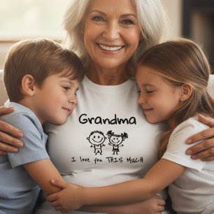 Liefje Oma Kinderkunst Persoonlijk Cadeau T-shirt